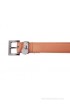 Buckle Up Women Casual Tan Artificial Leather Belt(Tan)